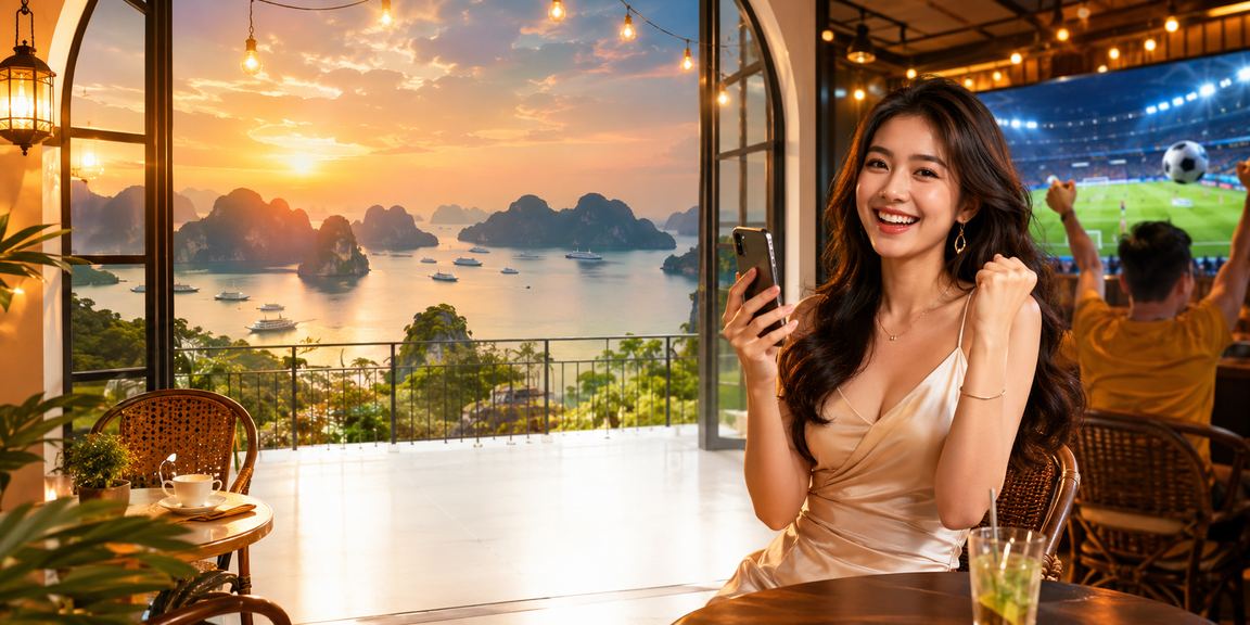 Khung cảnh giải trí và cá cược tại Hạ Long